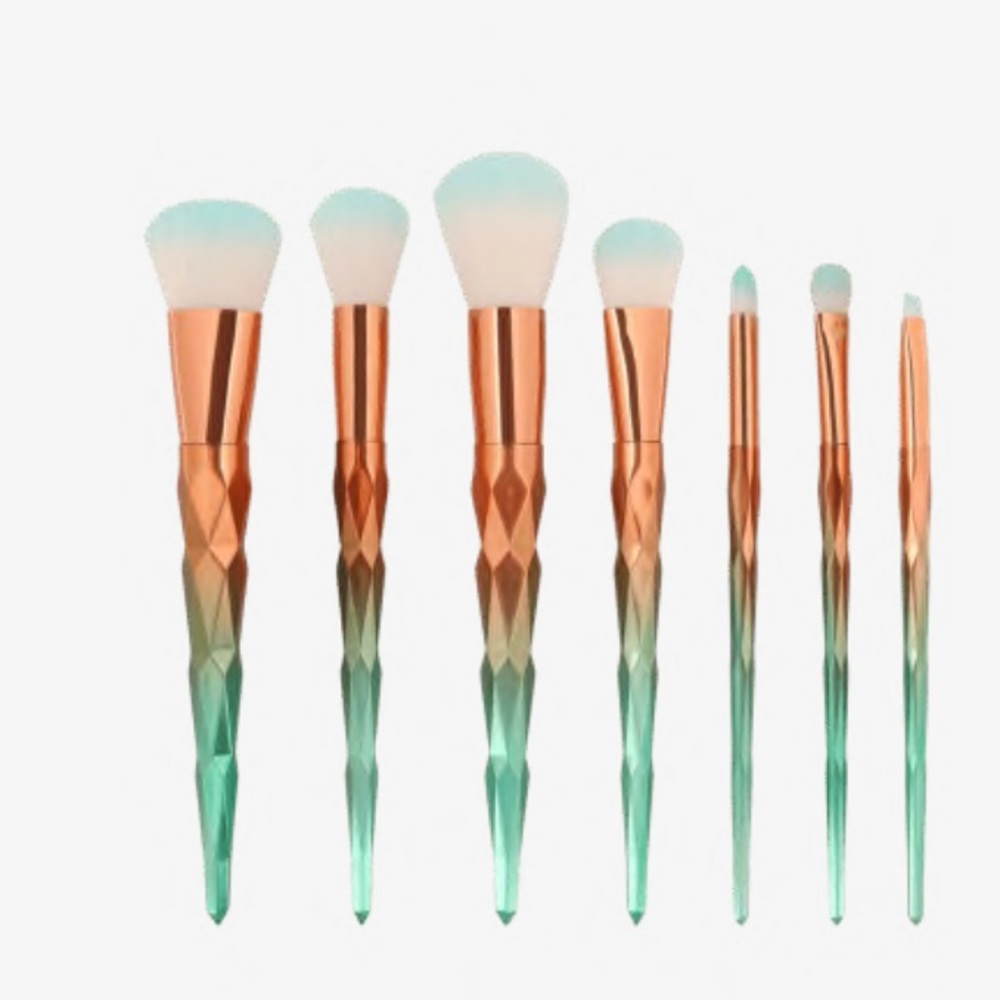 7 Pcs Unicorn Gradient Brush Set